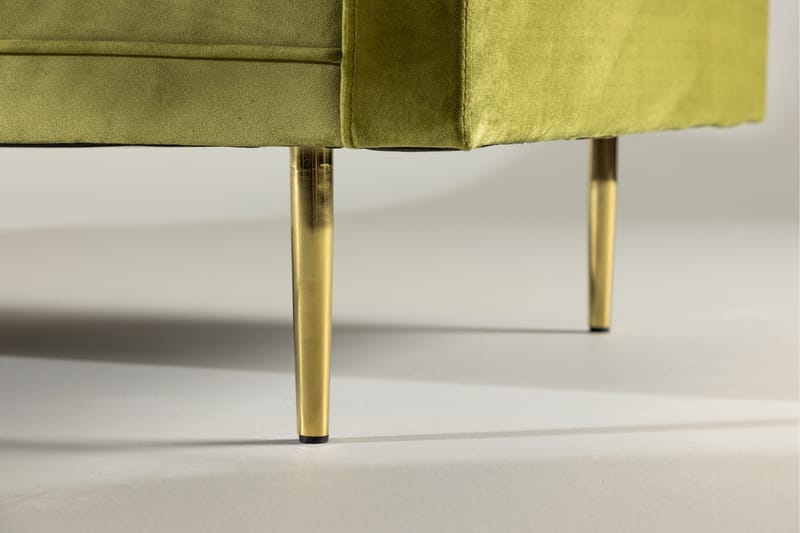 Boom Fløjlssofa 3-personers - Grøn - Møbler - Sofaer - Velour sofaer