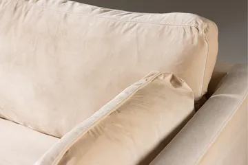 Boom Fløjlssofa 3-personers - Beige - Møbler - Sofaer - Velour sofaer