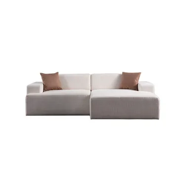 Branorin 3-personers Hjørnesofa - Cremehvid - Møbler - Sofaer - Sofa med chaiselong