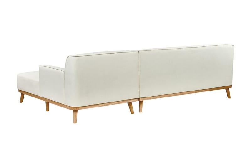 Bree Hjørnesofa 3-personers - Hvid/Lyst træ - Møbler - Sofaer - Sovesofaer