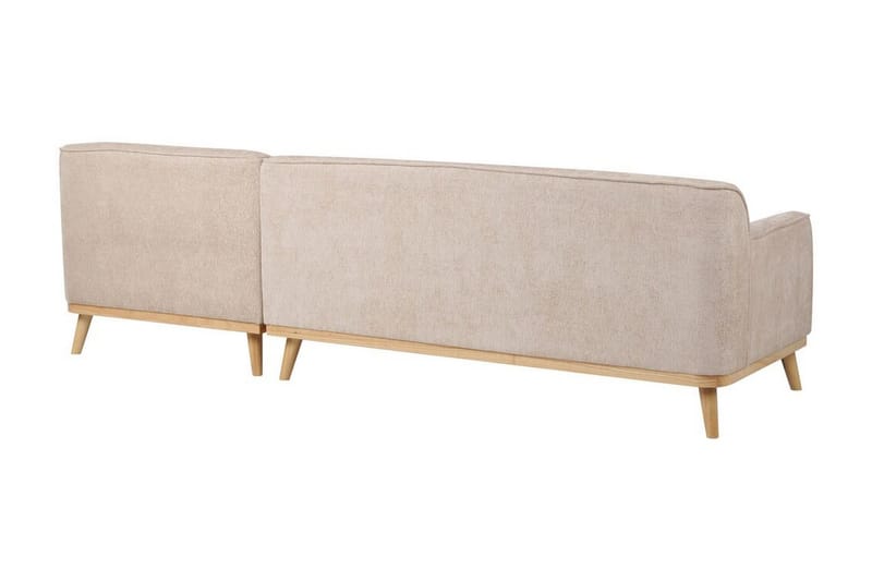 Bree Hjørnesofa 3-personers - Beige/Lyst træ - Møbler - Sofaer - Sovesofaer