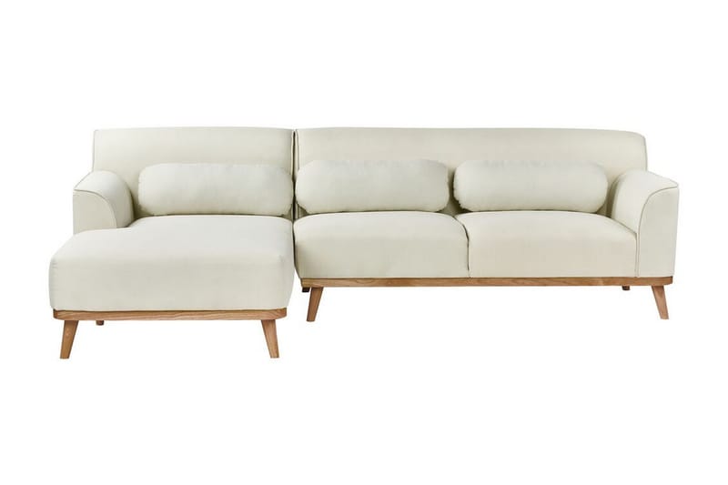 Bree Hjørnesofa 3-personers - Hvid/Lyst træ - Møbler - Sofaer - Sovesofaer