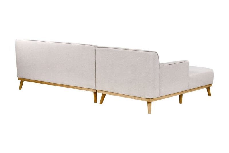 Bree Hjørnesofa 3-personers - Grå/Lyst træ - Møbler - Sofaer - Sovesofaer