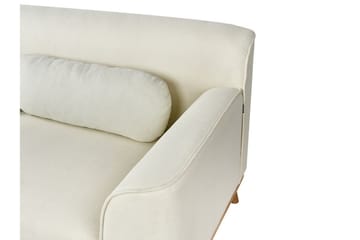 Bree Hjørnesofa 3-personers - Hvid/Lyst træ - Møbler - Sofaer - Sovesofaer