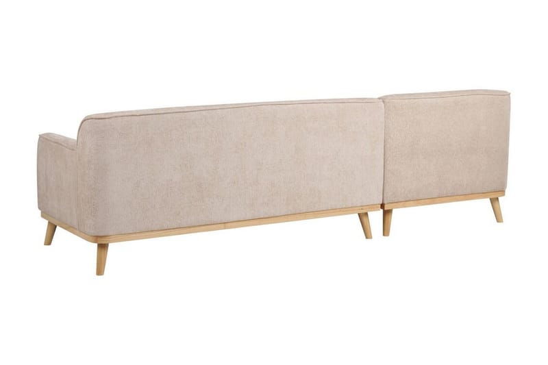 Bree Hjørnesofa 3-personers - Beige/Lyst træ - Møbler - Sofaer - Sovesofaer
