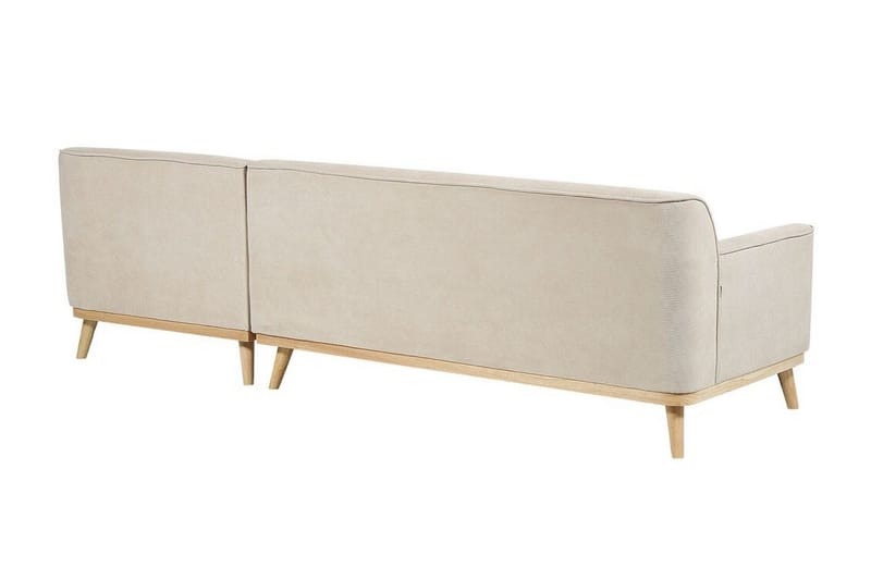 Bree Hjørnesofa 3-personers - Beige/Lyst træ - Møbler - Sofaer - Sovesofaer