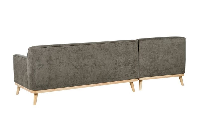 Bree Hjørnesofa 3-personers - Grøn/Lyst træ - Møbler - Sofaer - Sovesofaer