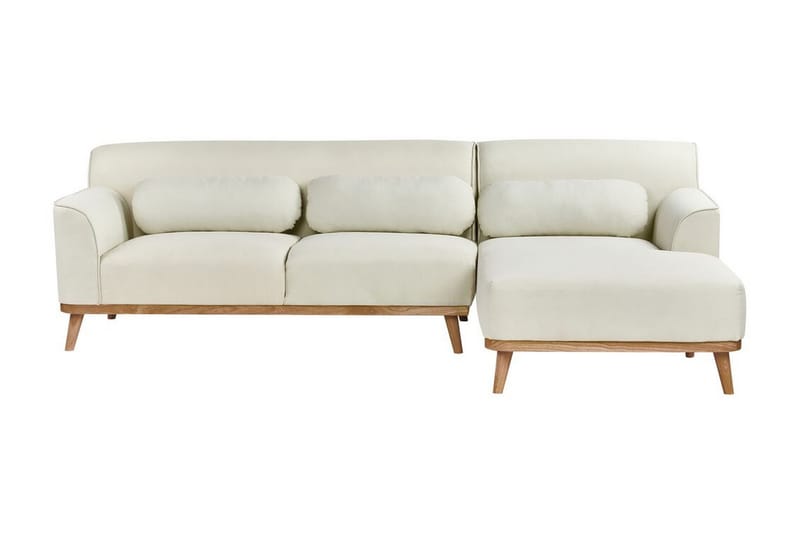 Bree Hjørnesofa 3-personers - Hvid/Lyst træ - Møbler - Sofaer - Hjørnesofa