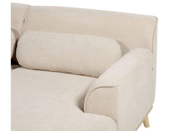 Bree Hjørnesofa 3-personers - Beige/Lyst træ - Møbler - Sofaer - Sovesofaer