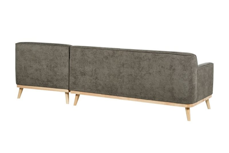 Bree Hjørnesofa 3-personers - Grøn/Lyst træ - Møbler - Sofaer - Sovesofaer