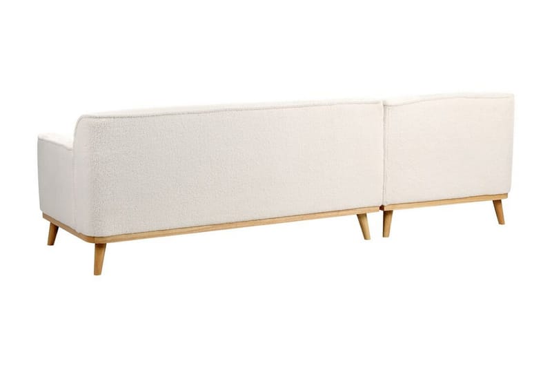 Bree Hjørnesofa 3-personers - Hvid/Lyst træ - Møbler - Sofaer - Sovesofaer