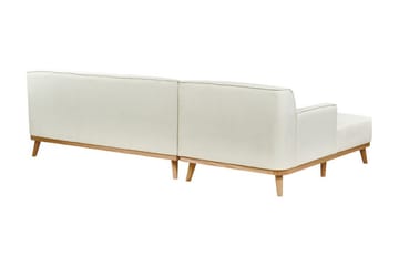 Bree Hjørnesofa 3-personers - Hvid/Lyst træ - Møbler - Sofaer - Sovesofaer