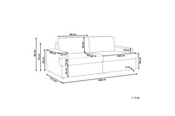 Brennan Sofa 3-personers - Hvid - Møbler - Sofaer - 3 personers sofa