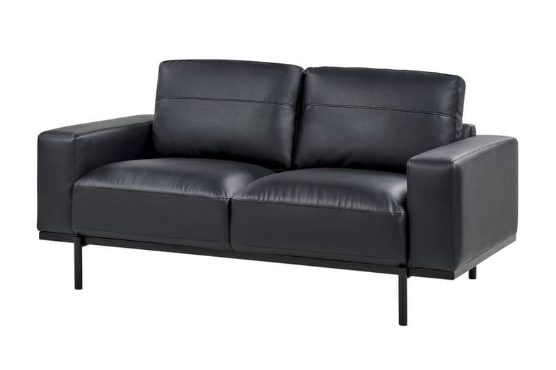Bruna Sofa 2-personers - Sort - Møbler - Sofaer - Lædersofaer