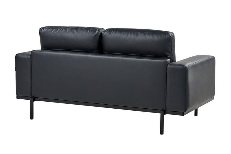 Bruna Sofa 2-personers - Sort - Møbler - Sofaer - Lædersofaer