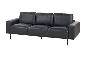 Bruna Sofa 3-personers - Sort - Møbler - Sofaer - Lædersofaer