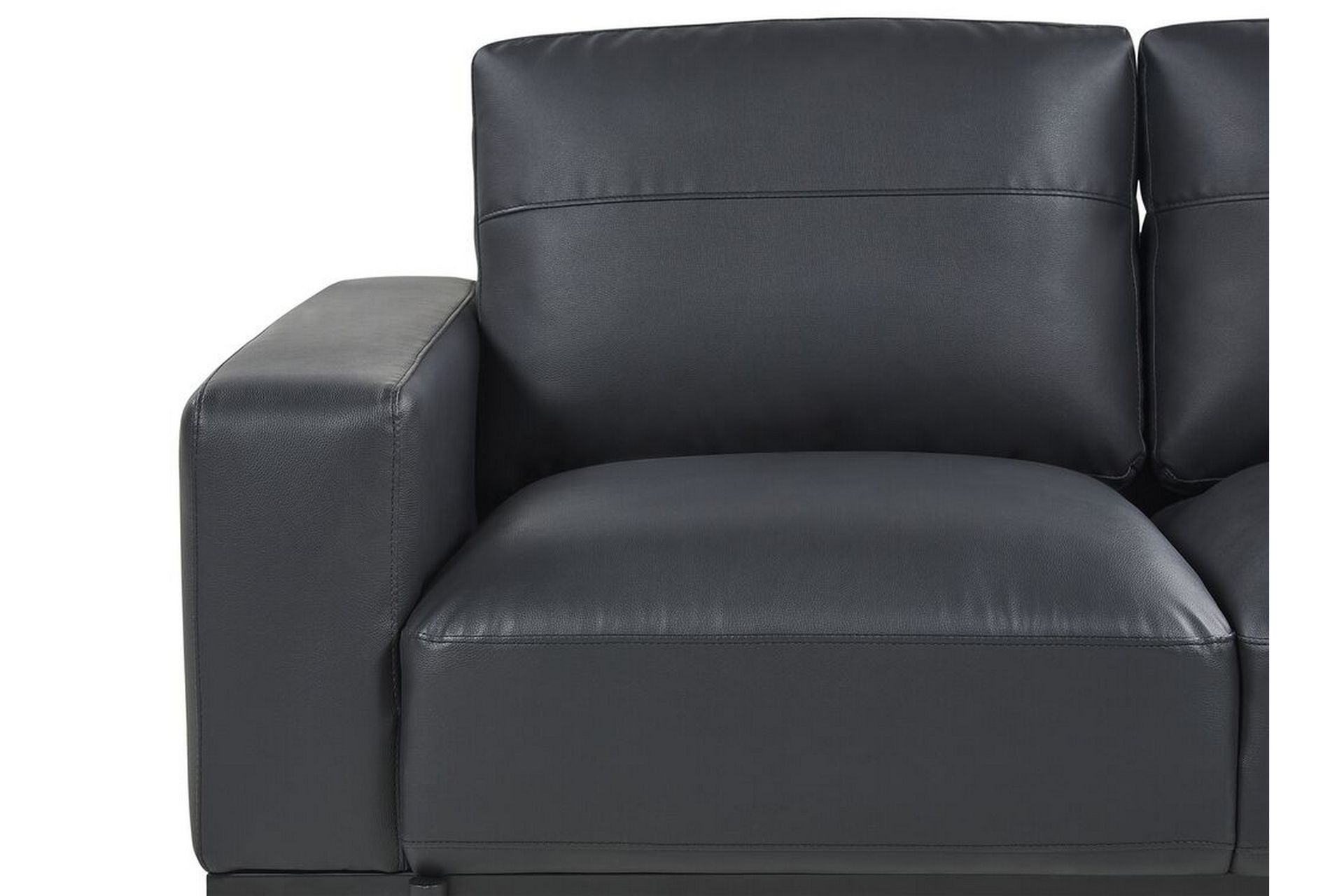 Bruna Sofa 3-personers - Sort - Møbler - Sofaer - Lædersofaer