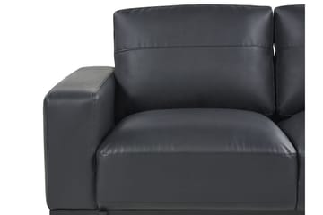 Bruna Sofa 3-personers - Sort - Møbler - Sofaer - Lædersofaer