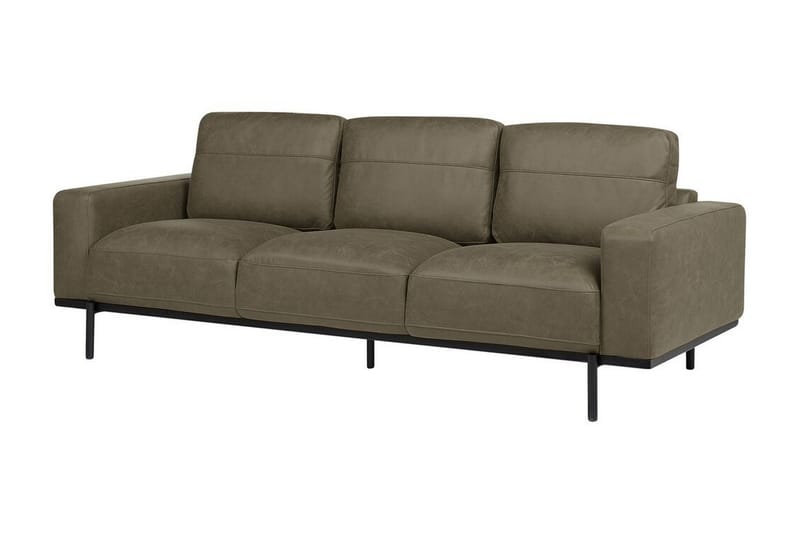 Bruna Sofa 3-personers - Grøn - Møbler - Sofaer - Lædersofaer
