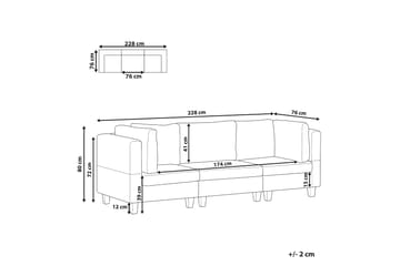 Buck Sofa 3-personers - Sort - Møbler - Sofaer - 3 personers sofa
