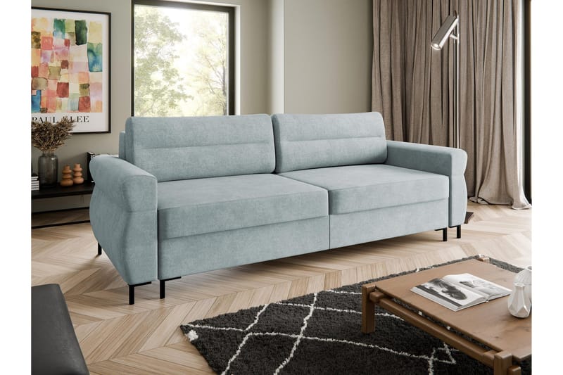 Busness Sovesofa 3-personers i Plys - Grå - Møbler - Sofaer - Sovesofaer