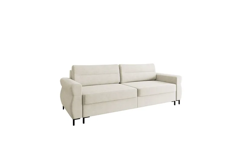 Busness Sovesofa 3-personers i Plys - Beige - Møbler - Sofaer - Sovesofaer