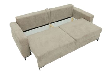 Busness Sovesofa 3-personers i Plys - Grå - Møbler - Sofaer - Sovesofaer