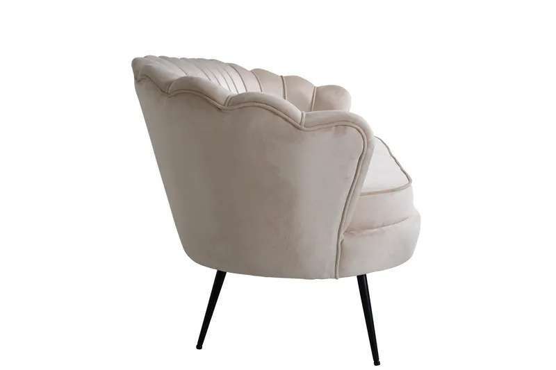 Calais 3-personers Sofa Fløjl - Beige - Møbler - Sofaer - Velour sofaer
