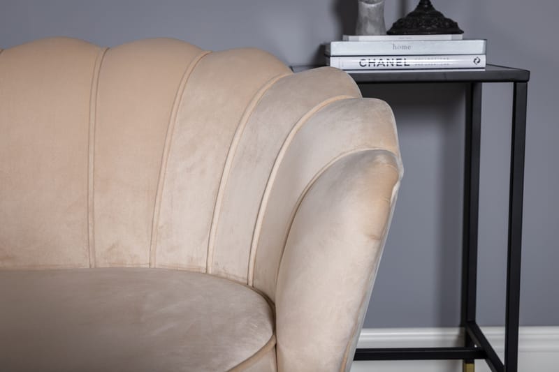 Calais 3-personers Sofa Fløjl - Beige - Møbler - Sofaer - Velour sofaer