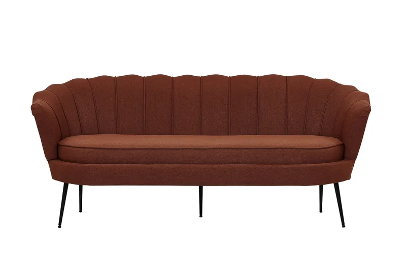 Calais 3-personers Sofa, Rød