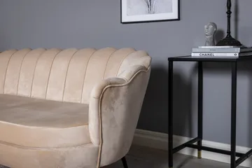 Calais 3-personers Sofa Fløjl - Beige - Møbler - Sofaer - Velour sofaer