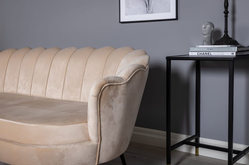 Calais 3-personers Sofa Fløjl - Beige - Møbler - Sofaer - Velour sofaer