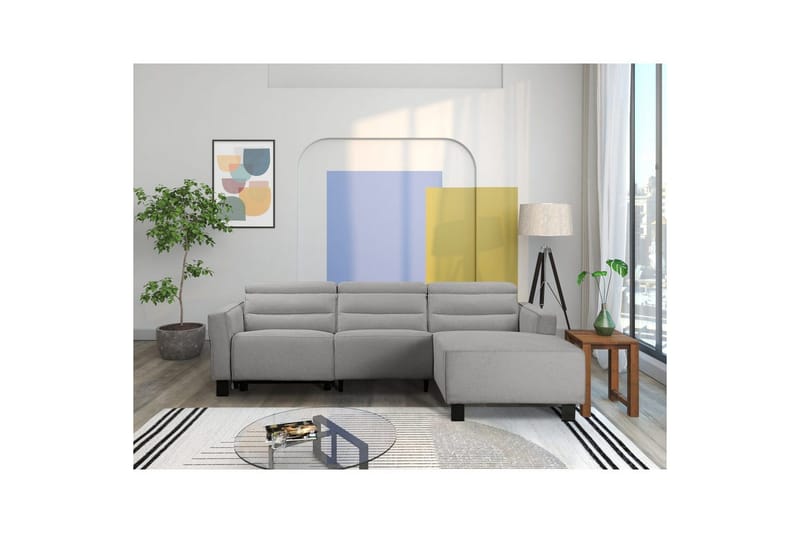 Carpari Reclinersofa 3-sæder - Grå - Møbler - Sofaer - Lædersofaer
