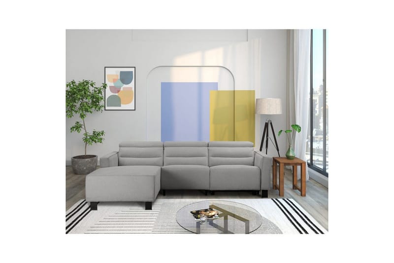 Carpari Reclinersofa 3-sæder - Grå - Møbler - Sofaer - Lædersofaer