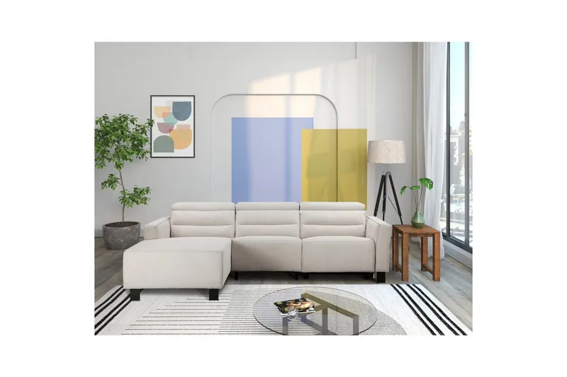 Carpari Reclinersofa 3-sæder - Hvid - Møbler - Sofaer - Recliner sofaer