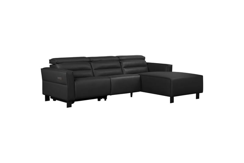 Carpari Reclinersofa 3-sæder - Sort - Møbler - Sofaer - Lædersofaer