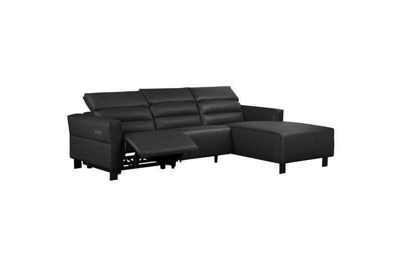 Carpari Reclinersofa 3-sæder - Sort - Møbler - Sofaer - Lædersofaer