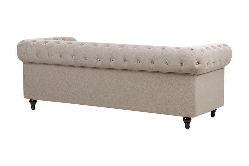 Casonya Sofa 3-personers - Beige/Mørkt træ - Møbler - Sofaer - 3 personers sofa