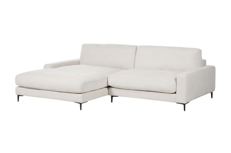 Cathy Hjørnesofa 3-personers - Hvid/Sort - Møbler - Sofaer - Hjørnesofa