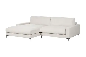 Cathy Hjørnesofa 3-personers - Hvid/Sort - Møbler - Sofaer - Hjørnesofa