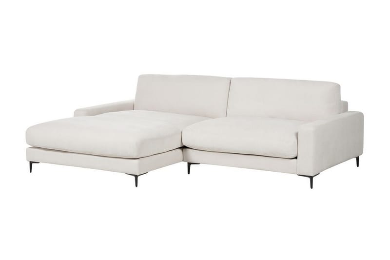 Cathy Hjørnesofa 3-personers - Hvid/Sort - Møbler - Sofaer - Hjørnesofa