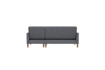 Chaiselong Lilly Antracit, Velour - Antracit, Velour - Møbler - Sofaer - Sofa med chaiselong