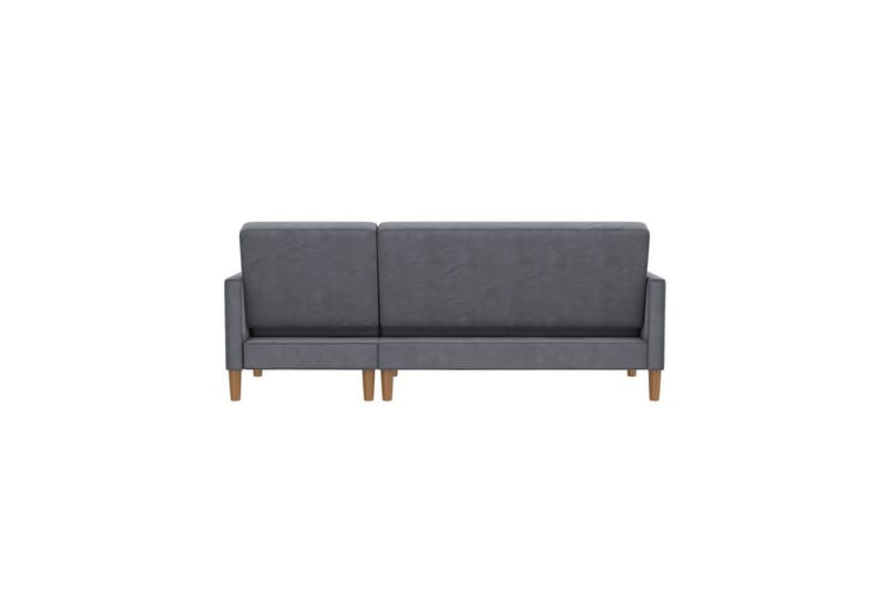 Chaiselong Lilly Antracit, Velour - Antracit, Velour - Møbler - Sofaer - Sofa med chaiselong
