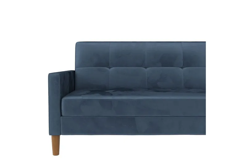 Chaiselong Lilly Blå, Velour - Blå, Velour - Møbler - Sofaer - Sofa med chaiselong