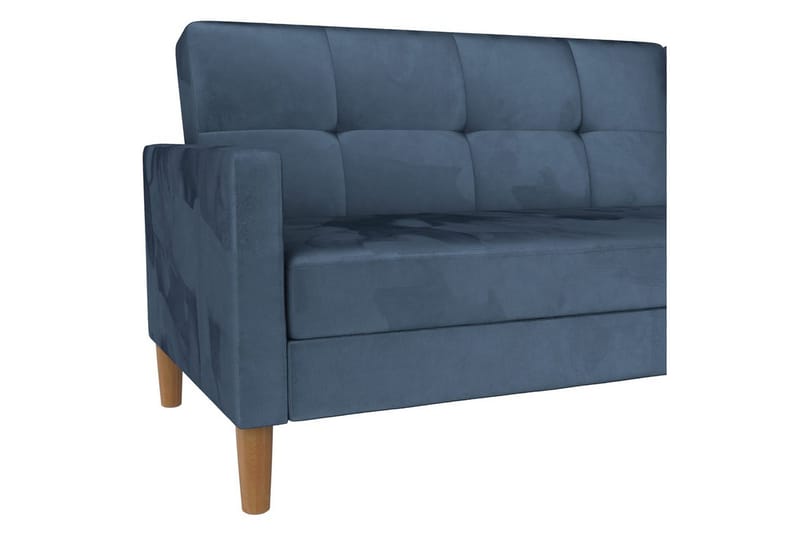 Chaiselong Lilly Blå, Velour - Blå, Velour - Møbler - Sofaer - Sofa med chaiselong