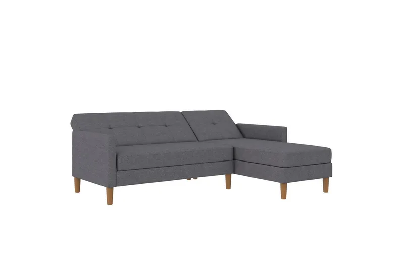 Chaiselong Lilly Lys Grå, Linned - Lys Grå, Linned - Møbler - Sofaer - Sofa med chaiselong