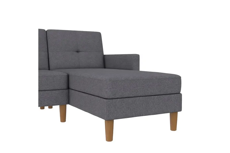 Chaiselong Lilly Lys Grå, Linned - Lys Grå, Linned - Møbler - Sofaer - Sofa med chaiselong