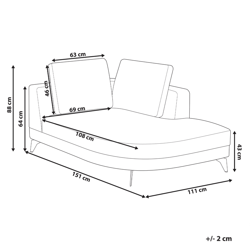 Chaiselong Marum venstrevendt - Grå - Møbler - Sofaer - Daybed