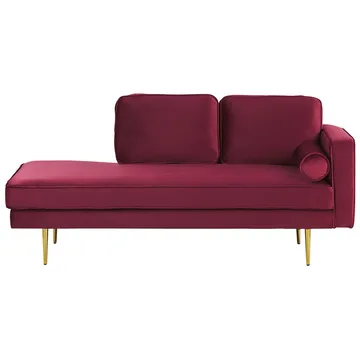Chaiselong Miramas højrevendt - Mørkerød - Møbler - Sofaer - Daybed