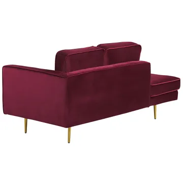 Chaiselong Miramas højrevendt - Mørkerød - Møbler - Sofaer - Daybed